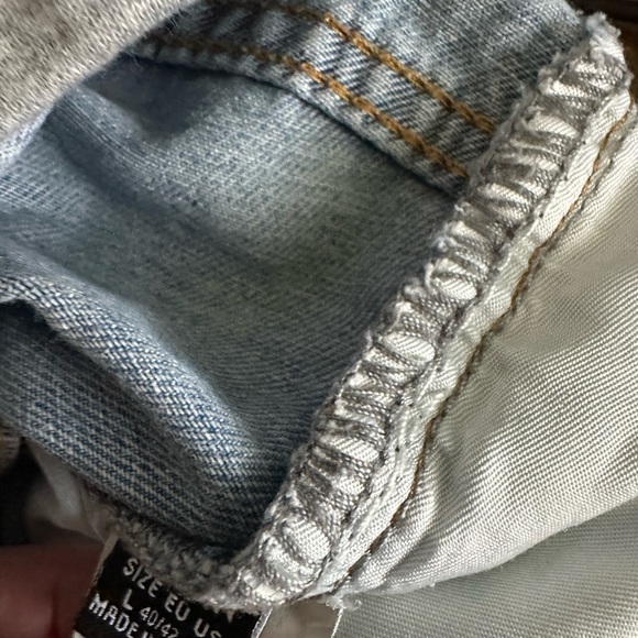 Shein Maternity Blue Distressed Women Shorts Size L (US 8/10) - Picture 4 of 4